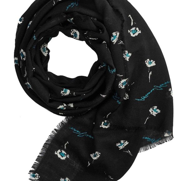 NWT Armani Jeans Scarf black #68748 - Picture 1 of 2